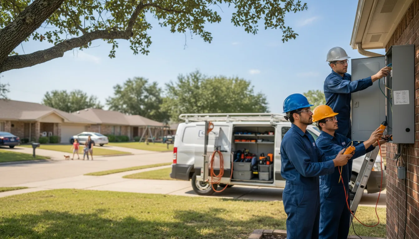 Certified electrician providing emergency electrical services in Ottosen, IA